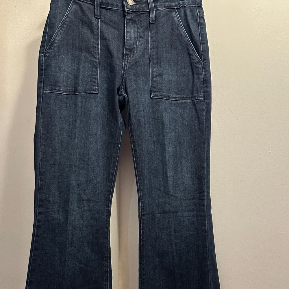 Just Black Dark Indigo Flare Jeans - Preloved